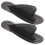 2Pièces Ailerons PVC Paddle Noir Guide Surfboard Durable 1