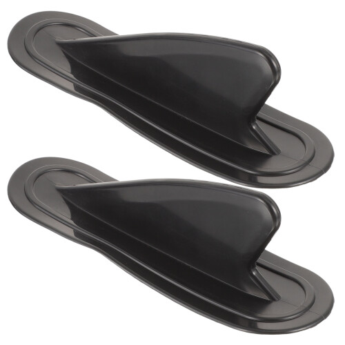 2Pièces Ailerons PVC Paddle Noir Guide Surfboard Durable