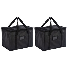 2Pièces Repas Isotherme Portable Résistant Noir