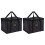 2Pièces Repas Isotherme Portable Résistant Noir 1