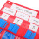 1Ensemble Tableau Mural Rouge Pour Comptage, Poche Éducative Polyester 4