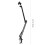 Bras Suspension Microphone Double Renfort Support Bureau Noir 2