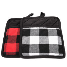 2Pièces Manique Anti-Chaleur En Tissu Coloré