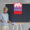 1Ensemble Tableau Mural Rouge Pour Comptage, Poche Éducative Polyester 7