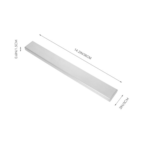 1Ensemble Porte-Ustensiles Magnétique Mural Acier Argent 1