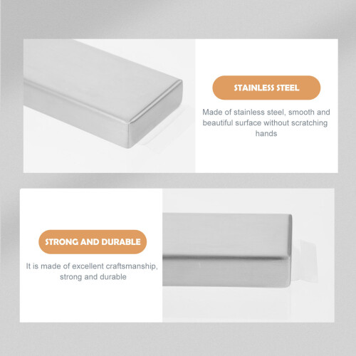 1Ensemble Porte-Ustensiles Magnétique Mural Acier Argent 2