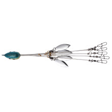 1Pc Blue Durable Iron Fishing Bait Artificial Glitter Fishing Tool