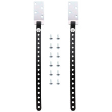 2Pcs Pet Furniture Strap Anchors Durable Black Iron Plastic Safety
