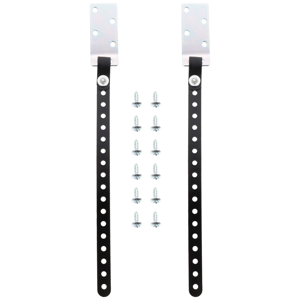 2Pcs Pet Furniture Strap Anchors Durable Iron Plastic Safety Black Artibetter