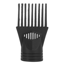 Heat-Resistant Black Hair Dryer Comb Attachment with Wide Nozzle