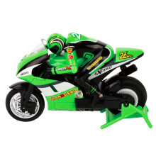 Rechargeable Rc Mini Motorcycle Model Green Toy for Kids