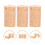 3Pièces Accessoires Piccolo En Bois Khaki Bouchons Protecteurs Solides 5