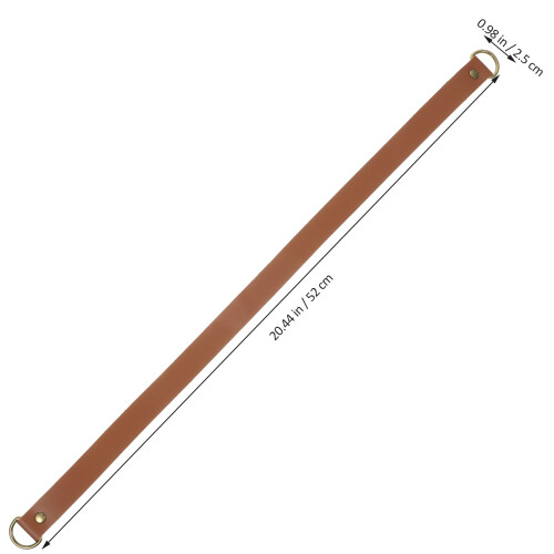 1Ensemble Fixation Rideaux Marron Cuir PU Décorative Facile À Utiliser 1