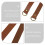 1Ensemble Fixation Rideaux Marron Cuir PU Décorative Facile À Utiliser 5