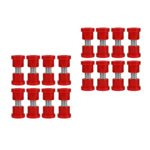16Pcs Red Golf Cart Bushing Kit Durable Rubber Leaf Spring Replacement