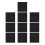 10Pcs Black PVC Self Adhesive Tile Stickers Removable Wall Decor 1