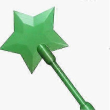 (Green) 3D Printed Tap-to-Pay Wand 14-inch, Credit Card Wand, Star Shaped Magic Wands Contactless Payment Card Holder Wands