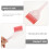 1Ensemble Kit Mèches Brosse Paddle ABS Rose Pour 5