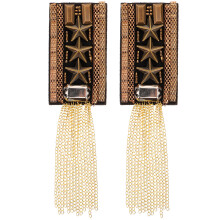 1Pair Durable Iron Tassel Shoulder Epaulettes Vintage Style for Women
