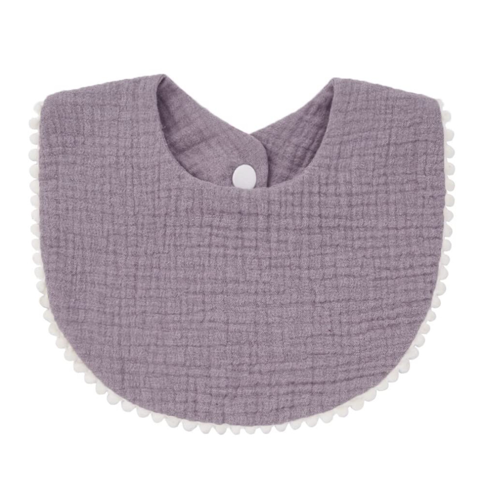 Baby Bibs Muslin Cotton Soft Breathable Newborn Drool Bibs with Quick Absorb Design Type 7