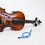 À Trou D'ouïe Violin En Caoutchouc Bleu Portable 7