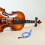 À Trou D'ouïe Violin En Caoutchouc Bleu Portable 8