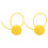 2Pcs Stylish Yellow Paper Cat Scratch Balls Replacement for Cat Trees 1