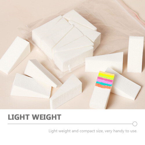 30Pcs White Sponge Nail Coloring Stampers Durable Manicure DIY Tools 2