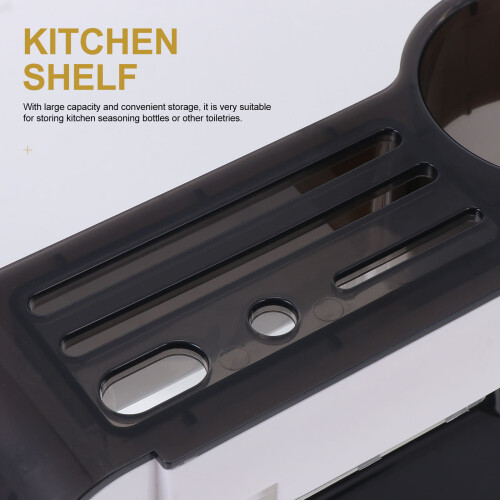 1Pc Stainless Steel Storage Rack White Kitchen Organizer 2