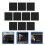 10Pcs Black PVC Self Adhesive Tile Stickers Removable Wall Decor 6