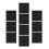 10Pcs Black PVC Self Adhesive Tile Stickers Removable Wall Decor 7