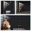 10Pcs Black PVC Self Adhesive Tile Stickers Removable Wall Decor 8