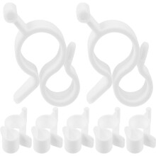 10Pièces Crochets Blancs Pour Auvent Camping-Car En Plastique Durable