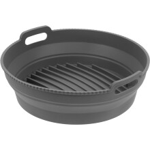 Premium Silicone Air Fryer Tray Light Grey Insert for Home Use