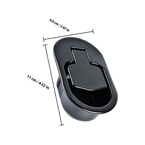 2Pièces En Métal Pour Fauteuil Relax Noir 1