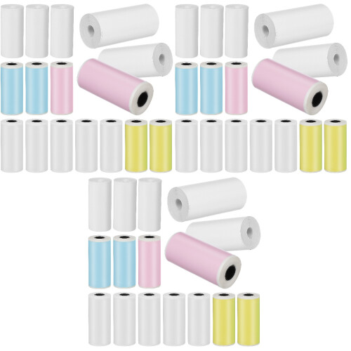 48 Autocollant Thermique Mini Impression Portable Coloré 1