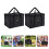 2Pièces Repas Isotherme Portable Résistant Noir 8