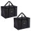 2Pièces Repas Isotherme Portable Résistant Noir 11