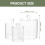 3Pièces Boîtes Transparentes Couvercles Pour Coton 2