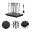 1Ensemble Support Peinture Avec Pinces Flexibles Noir 6