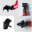 15Pcs Black Plastic Chicken Waterer Tee Connectors for Poultry 4