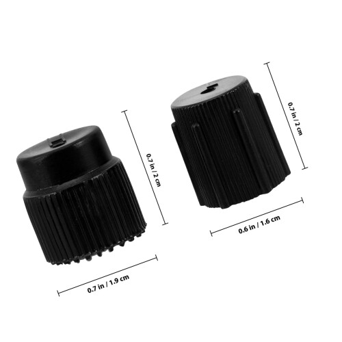 10Pièces Bouchons Service ABS Noir Kits De Recharge Auto 1