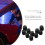 10Pièces Bouchons Service ABS Noir Kits De Recharge Auto 4
