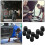 10Pièces Bouchons Service ABS Noir Kits De Recharge Auto 6
