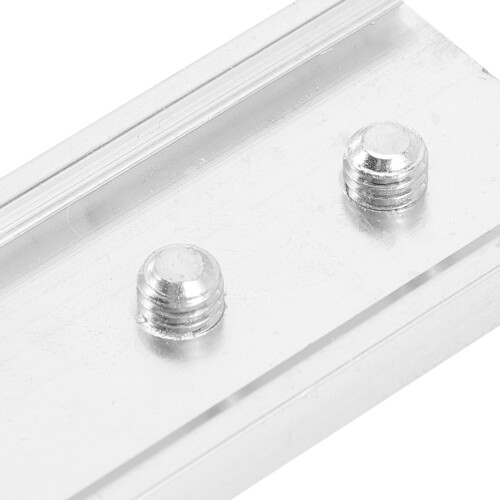 2Pièces Accessoires Rideau Aluminium Argenté Pour Rail Plafond 2