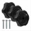 3 Pack Black 1inch Shaft RV Window and Vent Knob 1