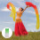 Éventail En Soie Vert Bambou Élegant Pliable Pour Danseuse 5