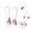 2Pcs Assorted Color Cat Teasing Sticks Plastic Tassel Pet Playthings 4