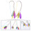 2Pcs Assorted Color Cat Teasing Sticks Plastic Tassel Pet Playthings 5
