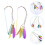 2Pcs Assorted Color Cat Teasing Sticks Plastic Tassel Pet Playthings 7
